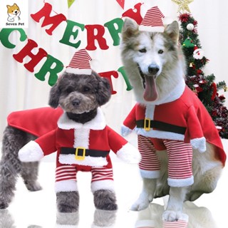   Xs-7xl  Quần Áo Cho Chó Giáng Sinh Cho Shih Tzu Ông Già Noel Trang Phục Chó Mèo Áo liền quần Áo Khoác Phù Hợp Với Chó Có Mũ Trang Phục Giáng Sinh Cho Chó Lớn 