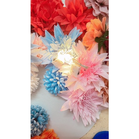 Dây đèn led trang trí fairylight đom đóm có sẵn pin dài 1m-2m