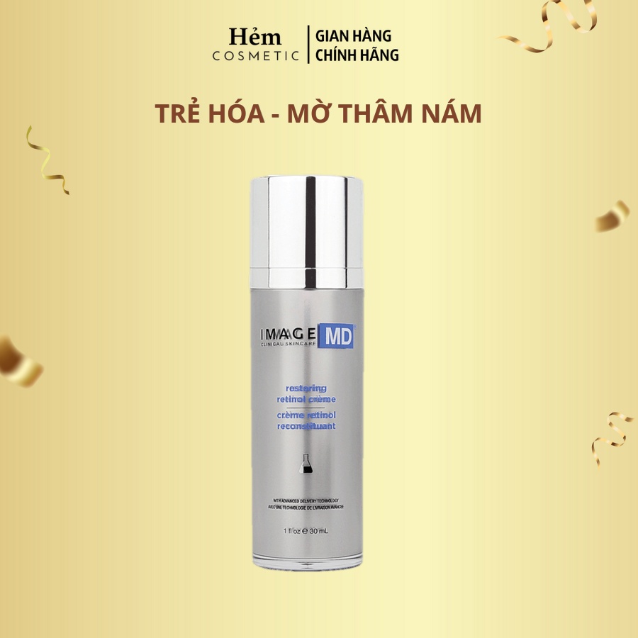 Kem retinol trẻ hóa Image Skincare MD Restoring Retinol Creme With Adt Technology mờ thâm nám cho da khô 30 ml