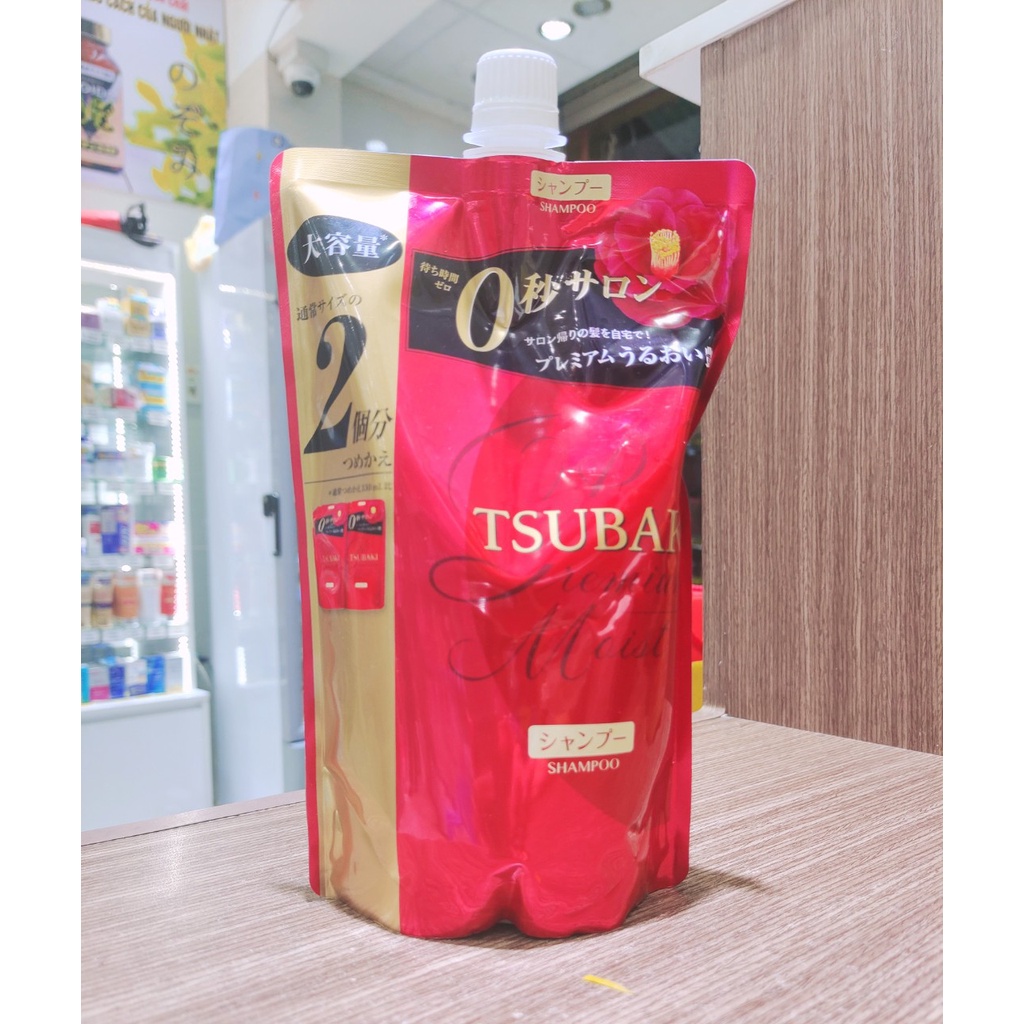 Dầu Gội Tsubaki Premium Túi bổ sung 660ml Hàng Nội Địa