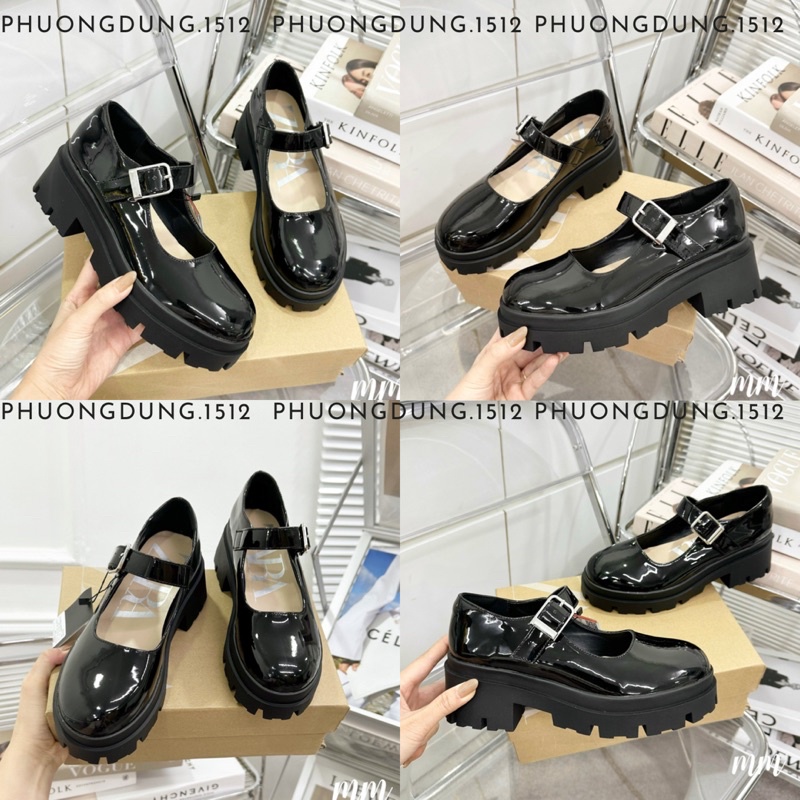 giày búp bê zara nâng đế fullbox tag giấy