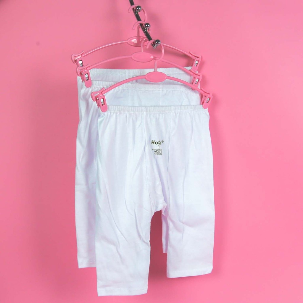 Quần Dài Sơ Sinh Trắng HotGa, Quần Dài Rã Đáy Cho Bé Sơ Sinh Mặc Tã Từ 3 - 12 Kg