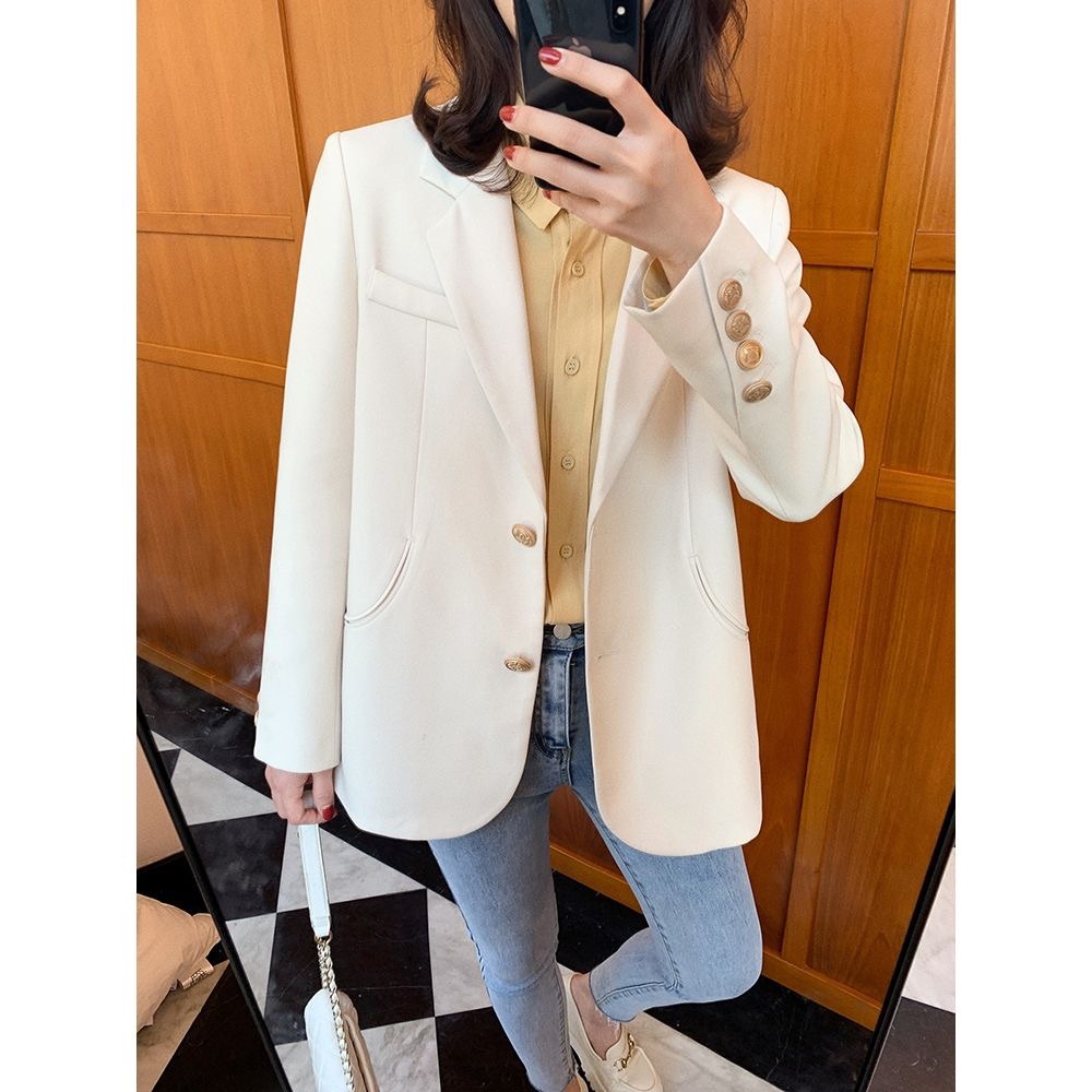 Áo Khoác blazer Dáng Rộng Phong Cách Hàn Quốc Thời Trang Xuân Thu 2023 Kiểu Mới