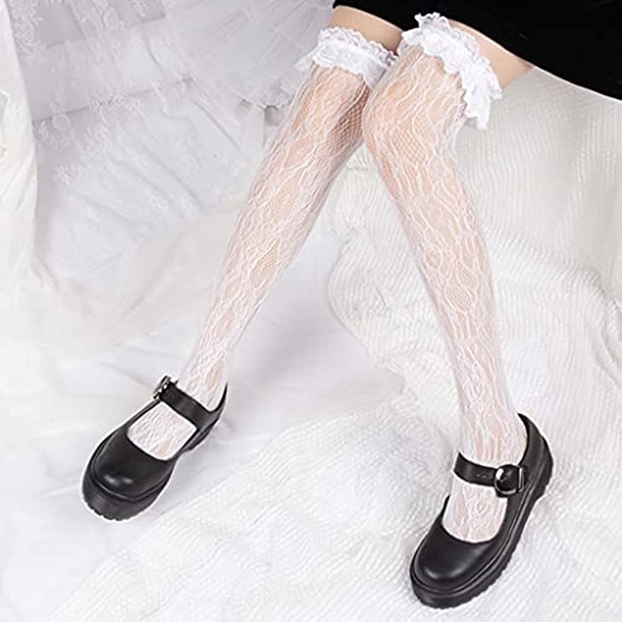 Tất Lưới Cổ Trung Phối Ren Phong Cách Lolita JP5