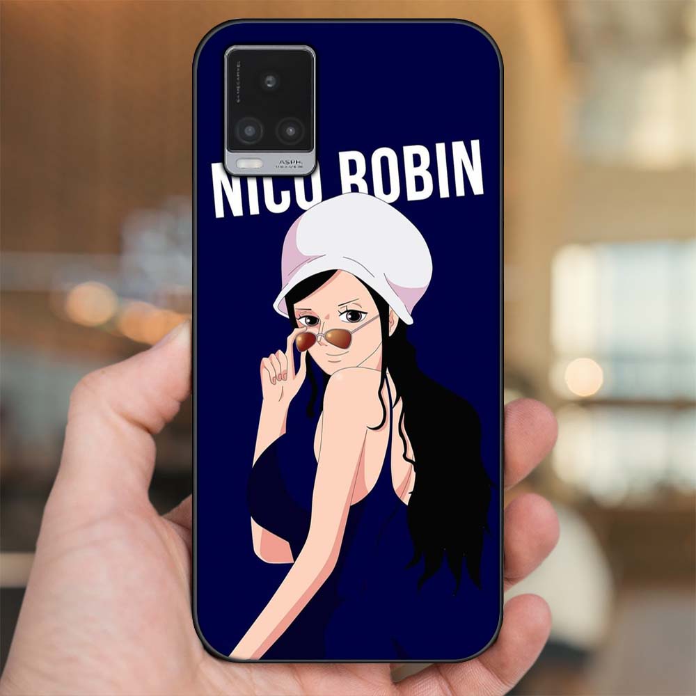 Ốp lưng Vivo V20 viền đen in hình Nico Robin One Piece Đảo Hải Tặc