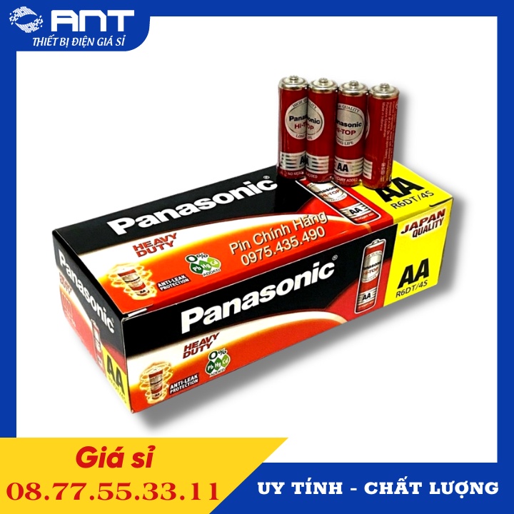 HỘP 60 VIÊN PIN AA PANASONIC R6DT/4S (PANA ĐỎ)