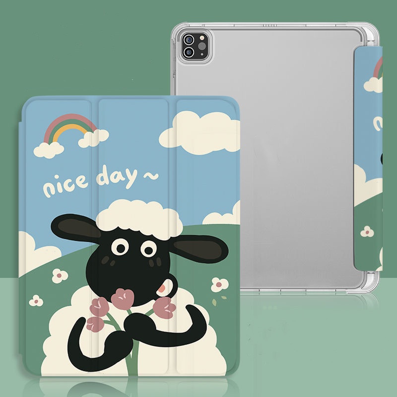 Ốp Máy Tính Bảng Mềm Hình Cừu Dễ Thương Cho iPad GEN7 / 8 / 9 10.2 "GEN10 10.9" Pro11 "Pro12.9" 2022 Air4 Air5 Air3 mini6