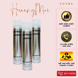 Gôm xịt tóc Butterfly Shadow 150ml 320ml 600ml Chính hãng, Gôm bạc giữ nếp tạo kiểu nam nữ