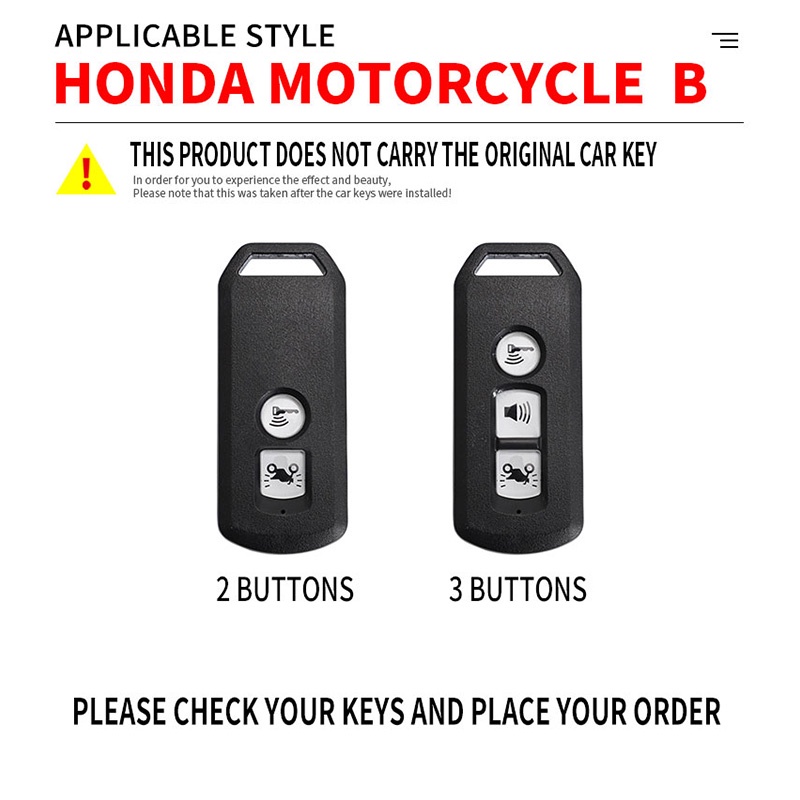 Vỏ Chìa Khóa 2 Nút 3 Nút Bấm Bằng Hợp Kim Kẽm Cho Xe Honda X ADV SH 300 150 125 Forza 300 125 PCX150 2018