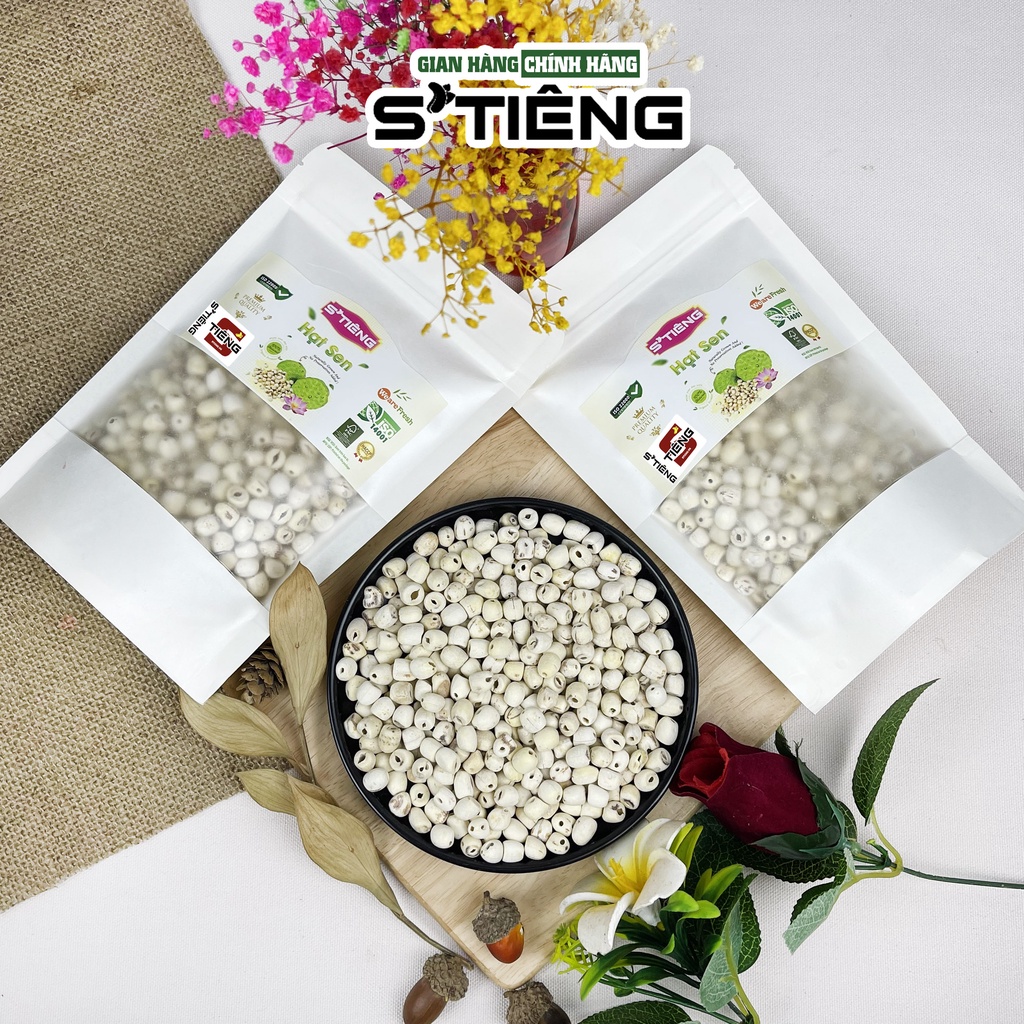 Hạt Sen Khô Sống Chế Biến Món Ăn STIÊNG