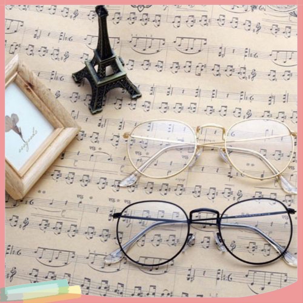 Mắt kính gọng kim loại tròn phong cách Vintage thời trang cho nữ