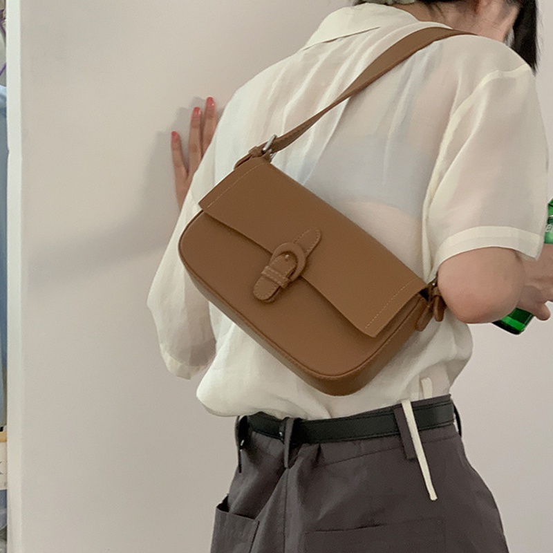 Túi Đeo Chéo Hình Vuông Cỡ Nhỏ Phong Cách Hàn Quốc Cổ Điển Thời Trang Cao Cấp Cho Nữ