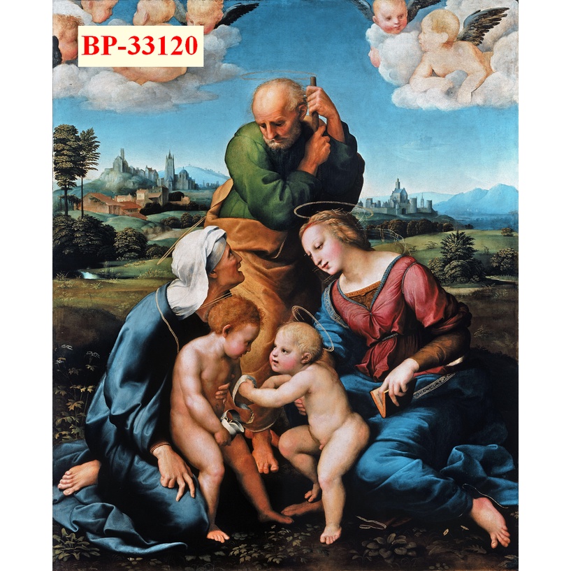 Tranh 3D Dán Tường Chúa Jesus, đức mẹ Maria Cao Cấp