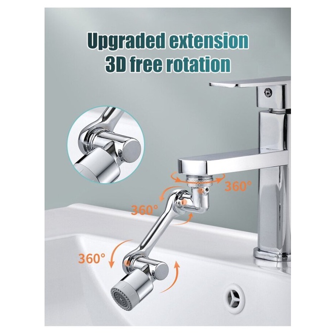 Đầu Nối Vòi Nước Bồn Rửa Tay Cơ Khí / Vòi Nước Xoay Được Chống Văng Thông Dụng