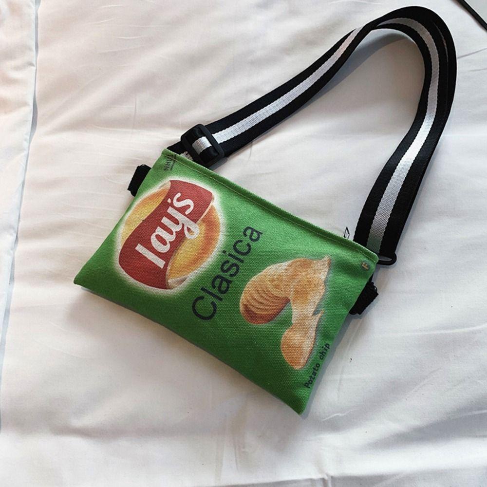 MXGOODS Túi Vải Canvas Vuông Nhỏ Xinh In Họa Tiết Đơn Giản Thời Trang Cho Nữ