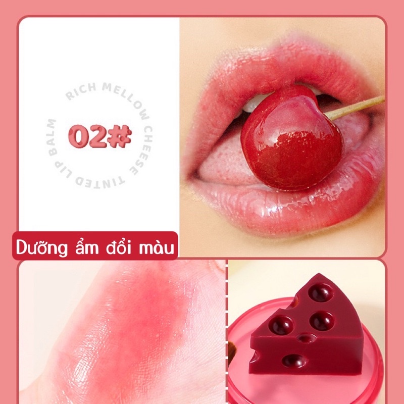 Dưỡng môi SHE LOVES phô mai kèm cọ môi