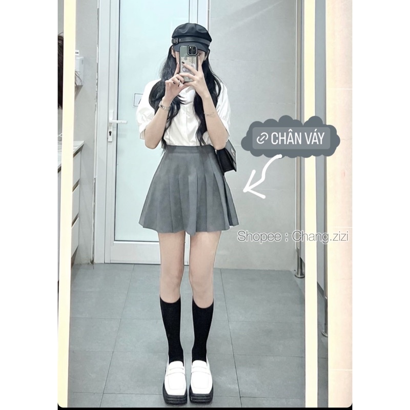 Chân váy xếp ly chân váy tennis xinh xắn tôn dáng