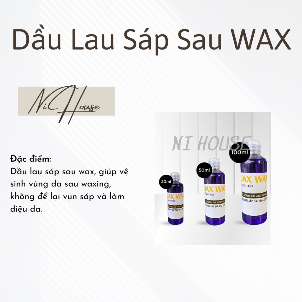 DUNG DỊCH LAU SÁP SAU WAX - NI HOUSE CẦN THƠ - CHUYÊN SỈ WAX - WAXING - WAXLONG - VỆ SINH LÔNG