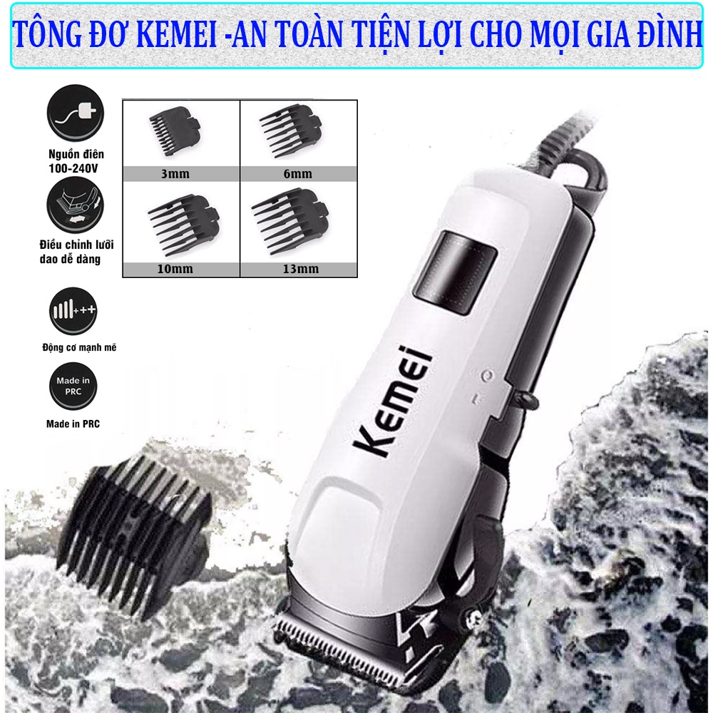 Tông Đơ Cắt Tóc Chuyên Nghiệp Kemei