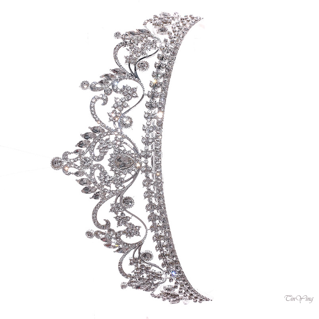 GETNOIVAS Cài Tóc Hình Vương Miện Đính Đá Lấp Lánh Cho Nữ