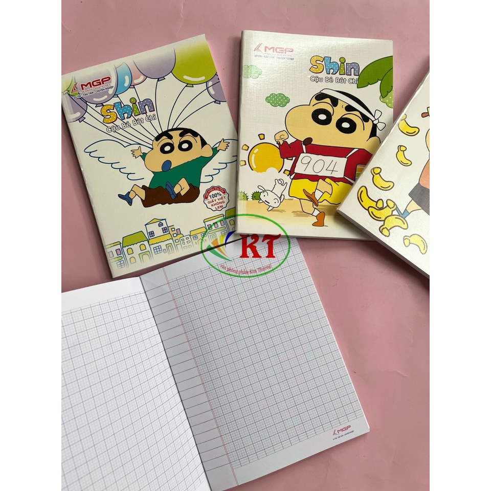 Combo 10 quyển tập MGP Shin 96trang - 4 /5ô ly vuông - Đl 100gsm