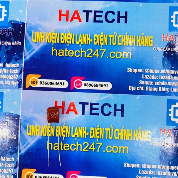 Tụ CBB 100V 474J 470nF 0.47uF 5mm