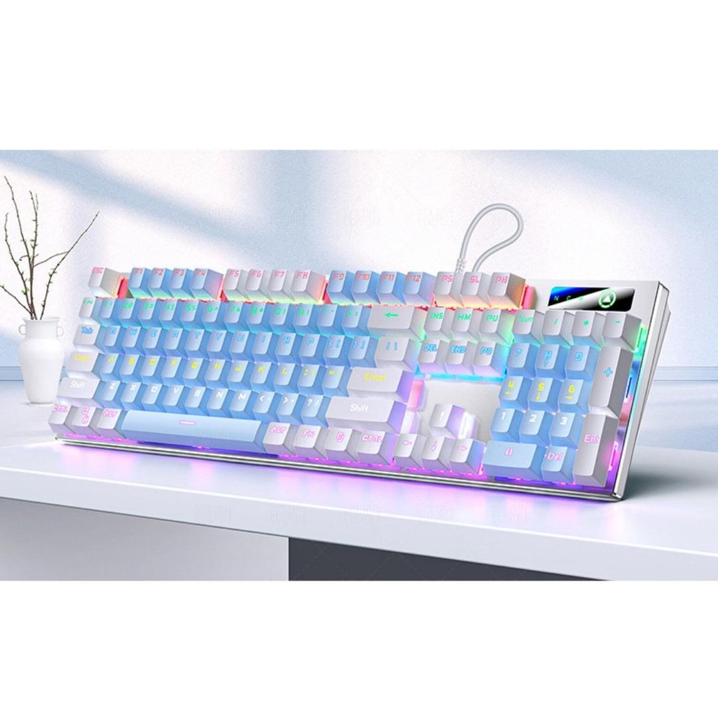Bàn phím cơ ZK3 Blue switch Gaming Led RGB 5 chế độ nháy full size 104 phím - Bàn phím cơ 2