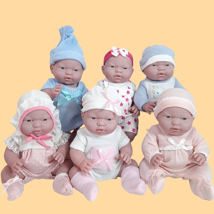 Búp Bê Tái Sinh Nhựa Mềm Mại 36 cm = 13 inch Anmiya Tây Ban Nha Body Full Silicon Vinyl Doll - Sống Động Như Thật Đồ Chơ