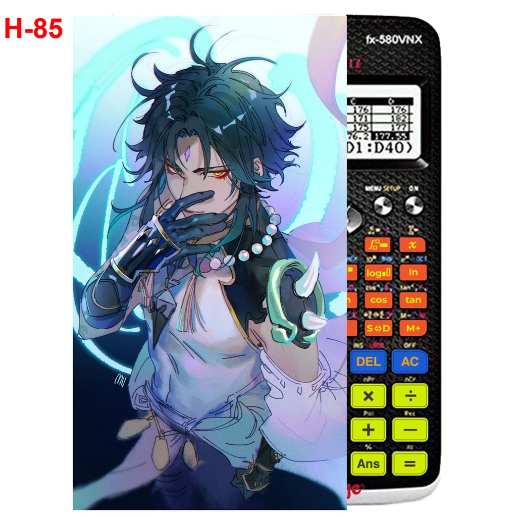 Decal Máy tính CASIO fx570, fx580, ...anime Gemshin Impact