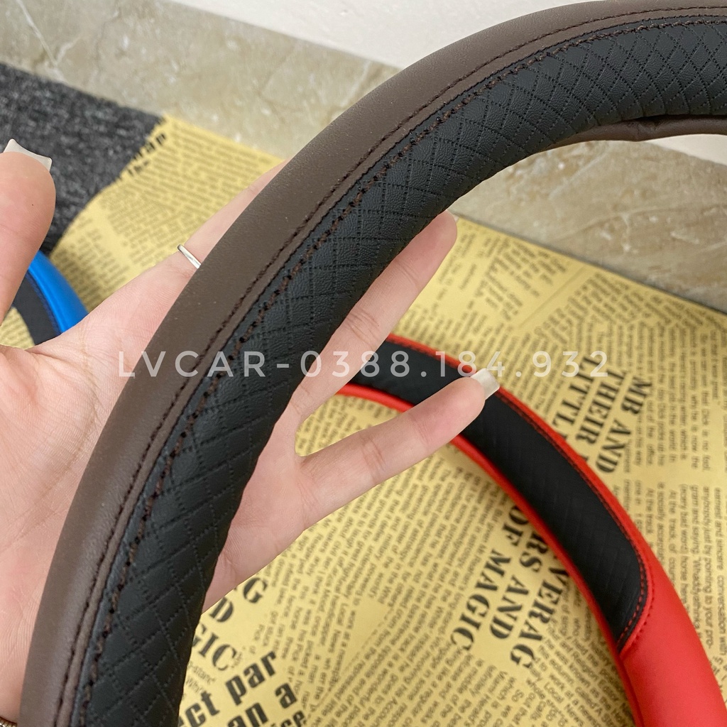 Bọc vô lăng ô tô full màu sắc phù hợp với các dòng xe hơi có đường kính 37,38cm