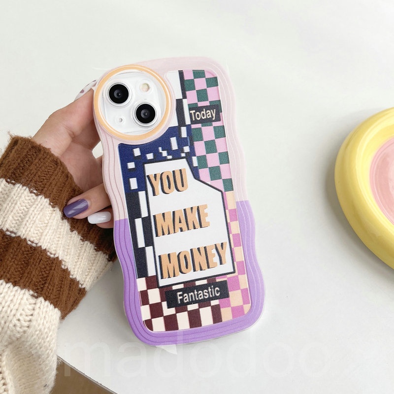 Soft Casing Redmi 12C A1 10C 10A 9C 9A 8 6A 5A Note 12 4G 5G 11S 11 10s 10 Pro 9 9S 8 POCO X4 X5 M3 X3 Pro NFC Waves Edge Get Rich New Year Gift Airbag Anti-fall Full Lens Protection Clear Phone Case BW 09