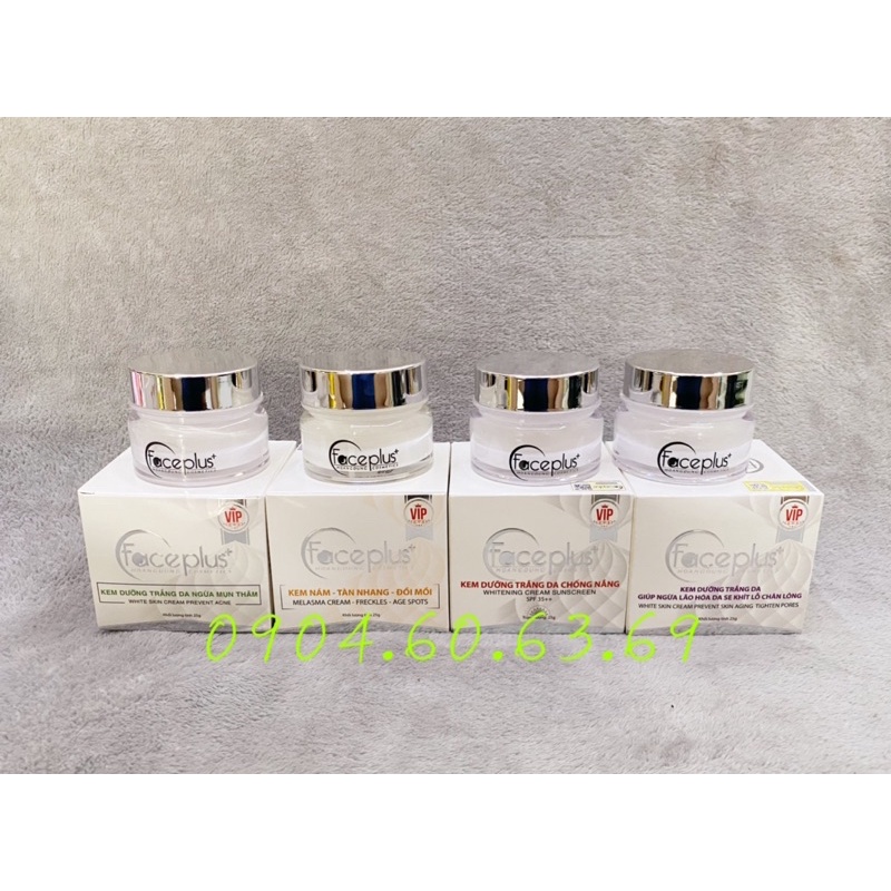 Kem FACEPLUS 25g Dưỡng Trắng Da-Ngừa Mụn Thâm Face Plus