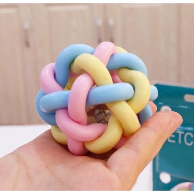 Đồ chơi Vòng cao su cuộn phát sáng 6cm cho chó mèo