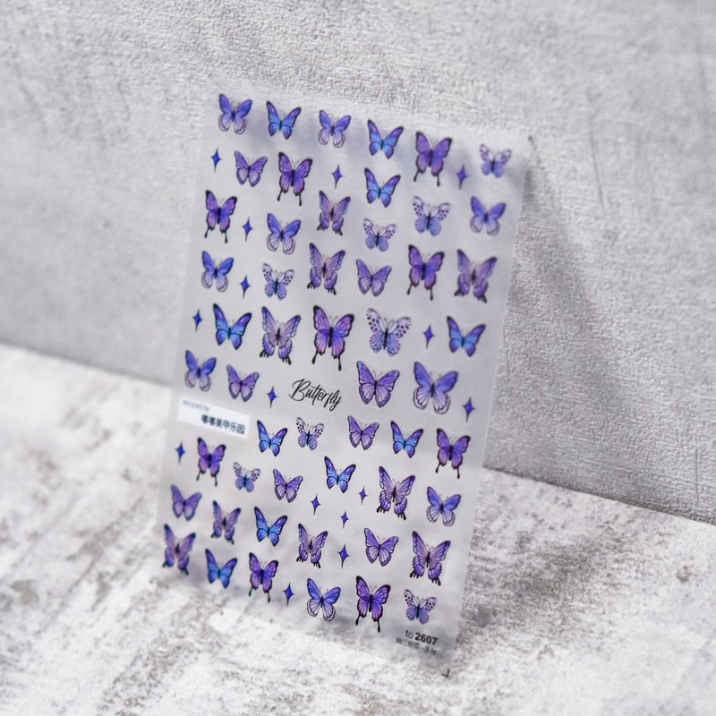 Sticker lụa 5d nail mẫu mới dán móng