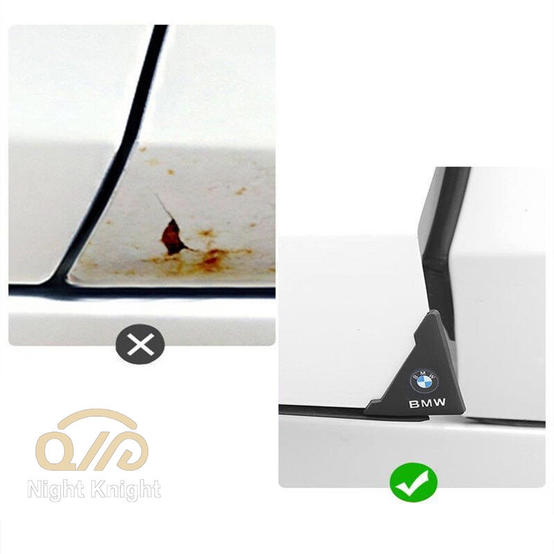 Bộ 2 Miếng Dán Trang Trí Góc Cửa Xe Hơi Chống Va Chạm / Va Chạm Tiện Dụng