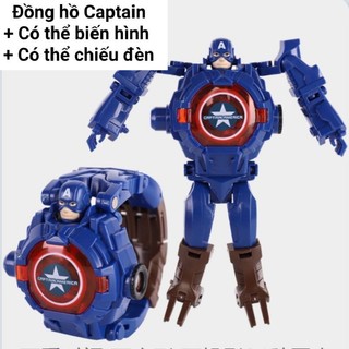 [có ĐÈN] Đồ chơi đồng hồ robot biến hình