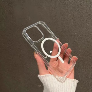 17 PRO MAX Ốp lưng iphone trong suốt chống sốc - Hỗ trợ sạc nhanh không dây ốp từ tính cho 16 15 12 13 14 11 pLUS