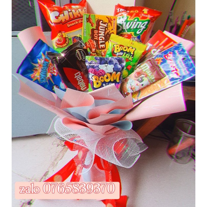 Bó hoa bánh kẹo , quà tặng sinh nhật cho nữ, cho bạn thân , cho nam , quà 20/10 tặng người yêu giá rẻ