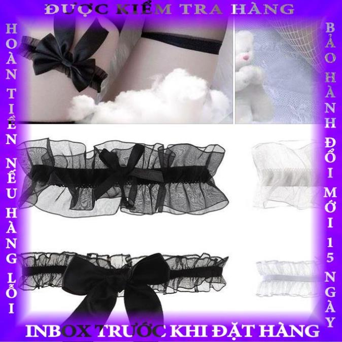 LC001 -Vòng Ren Đeo Đùi Đính Nơ Co Giãn Quyến Rũ Thời Trang Cho Cô Dâu - KELLYWANG nguyengoc