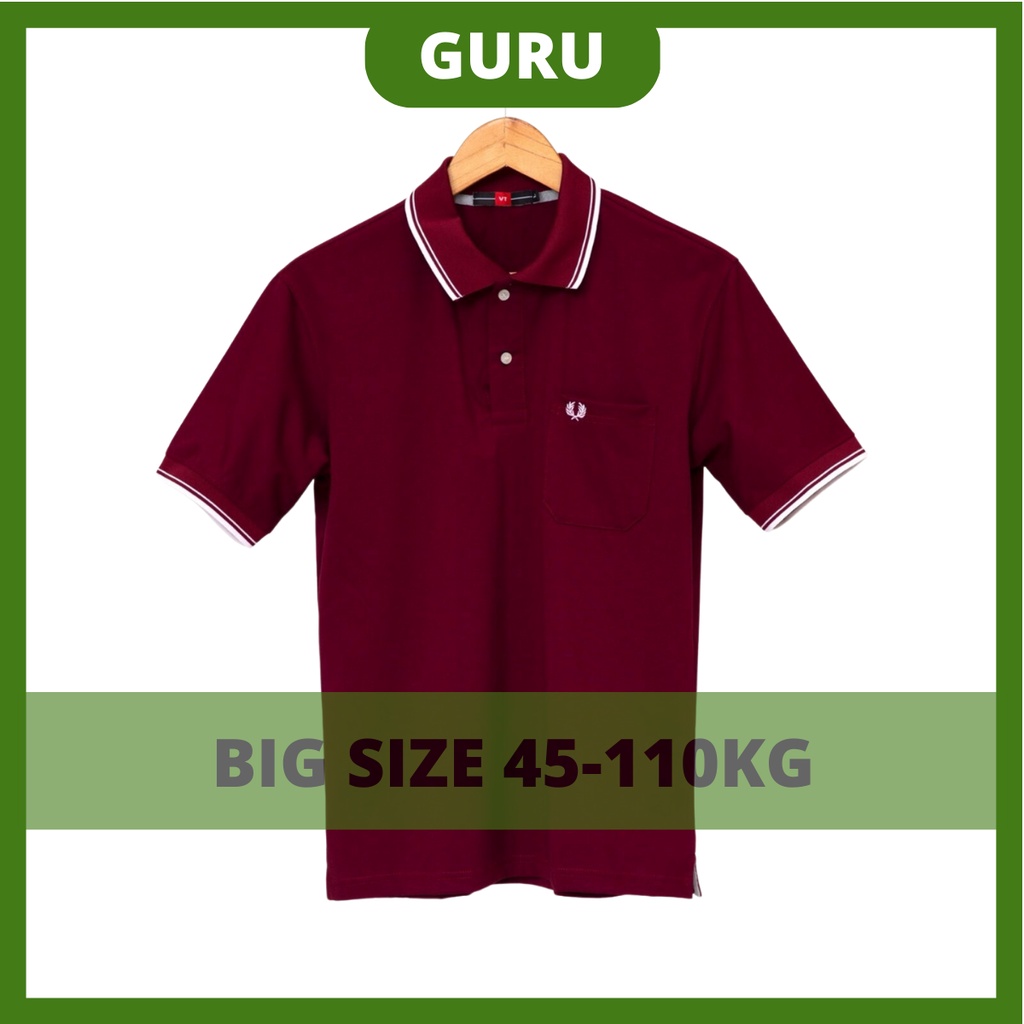 Áo trung niên nam big size lớn cho bố ba có túi polo cao cấp, áo tặng bố ba sang trọng GURU_Mã 2TRON