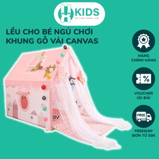 Lều ngủ cho bé khung gỗ canvas X KIDS thú vị, mới mẻ