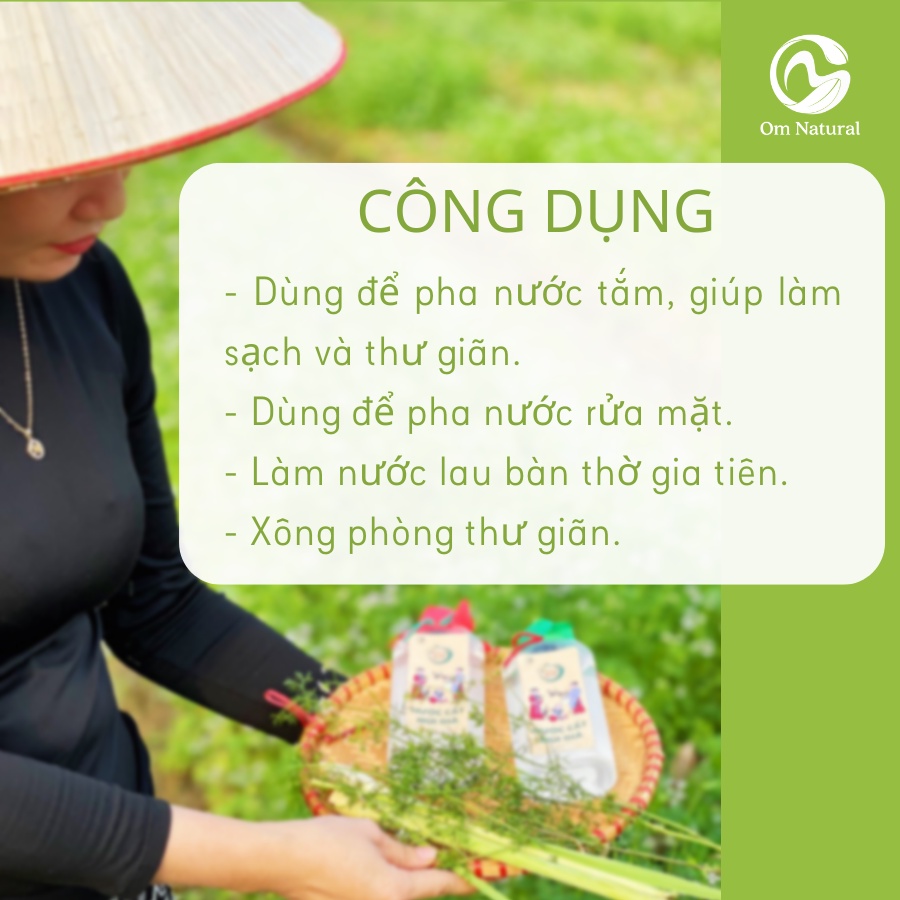Nước cất Mùi già Hương A OM NATURAL 350ml