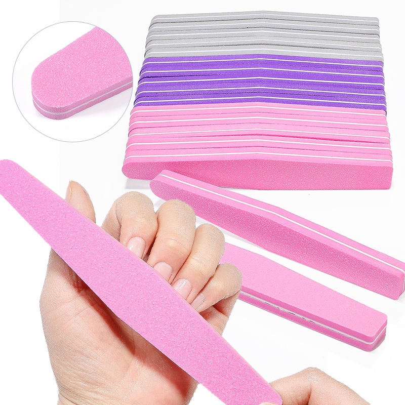 Bộ 10 cây dũa móng tay BORN PRETTY thiết kế hai mặt 100 / 180 Grit