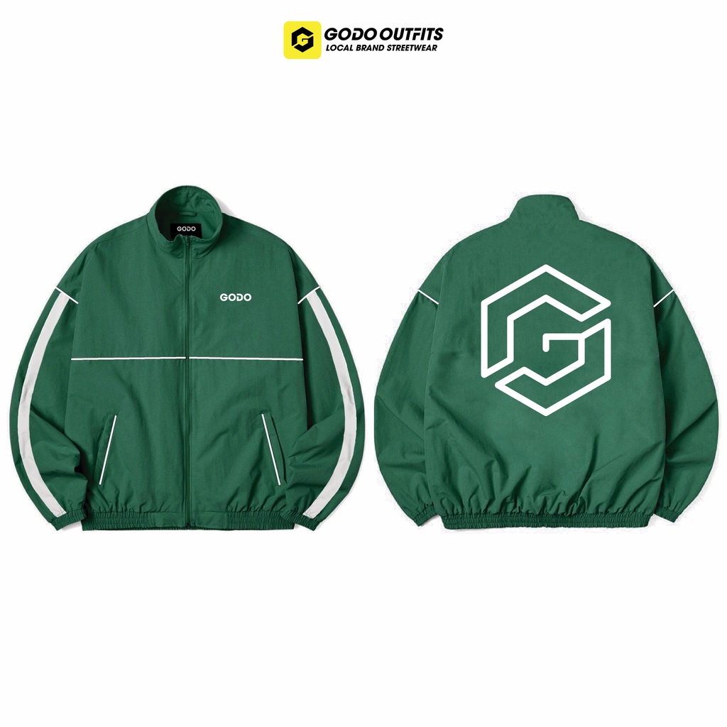 áo khoác dù GODO Localbrand Unisex WINBREAKER - Green