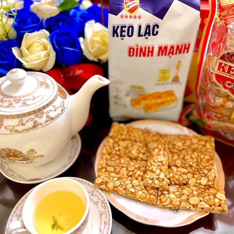Kẹo lạc vừng, Kẹo đậu phộng Thái Bình ít ngọt 300gram