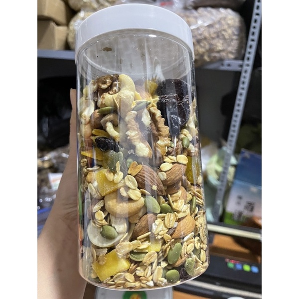 Hũ 500g ngũ cốc granola siêu ngon hàng mới ko hôi dầu