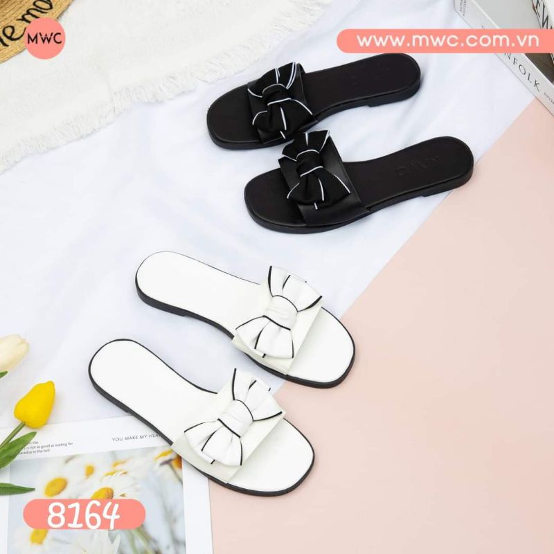 Giày dép nữ nơ kiểu vải 2 cánh bigsize 35_45