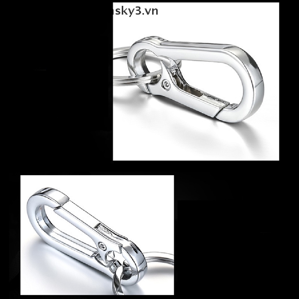 Móc Khóa Đeo Thắt Lưng Bằng Thép Không Gỉ Chống Thất Lạc Cho Nam