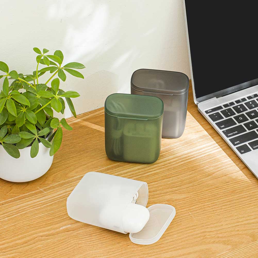 Hộp Đựng Dây Cáp Dữ Liệu / Tai Nghe / Chìa Khóa Mini Di Động Tiện Dụng