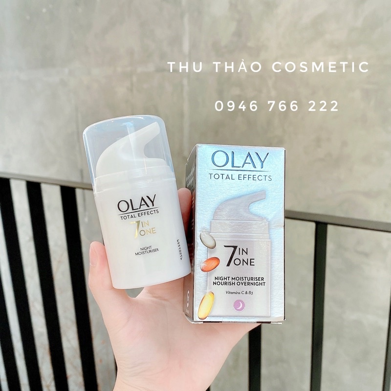 Kem dưỡng Olay UK 7 In One Firming Moisturiser 50ml giúp chống lão hoá,  mờ thâm nám ngày và đêm